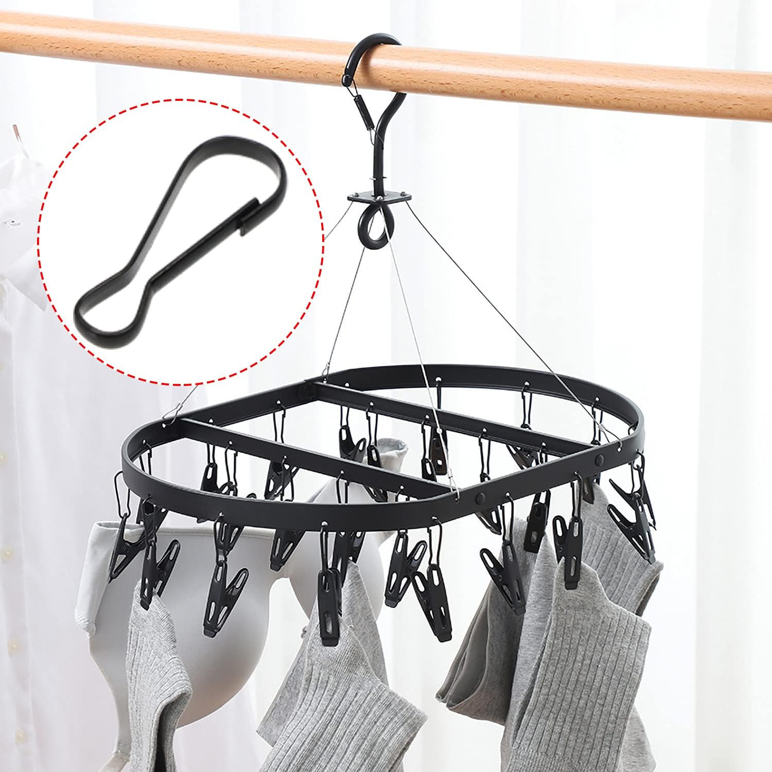 32Mm Lanyards Snap Clip Hooks, Metal Spring Hooks for Wallets, Crafts, Lanyard I