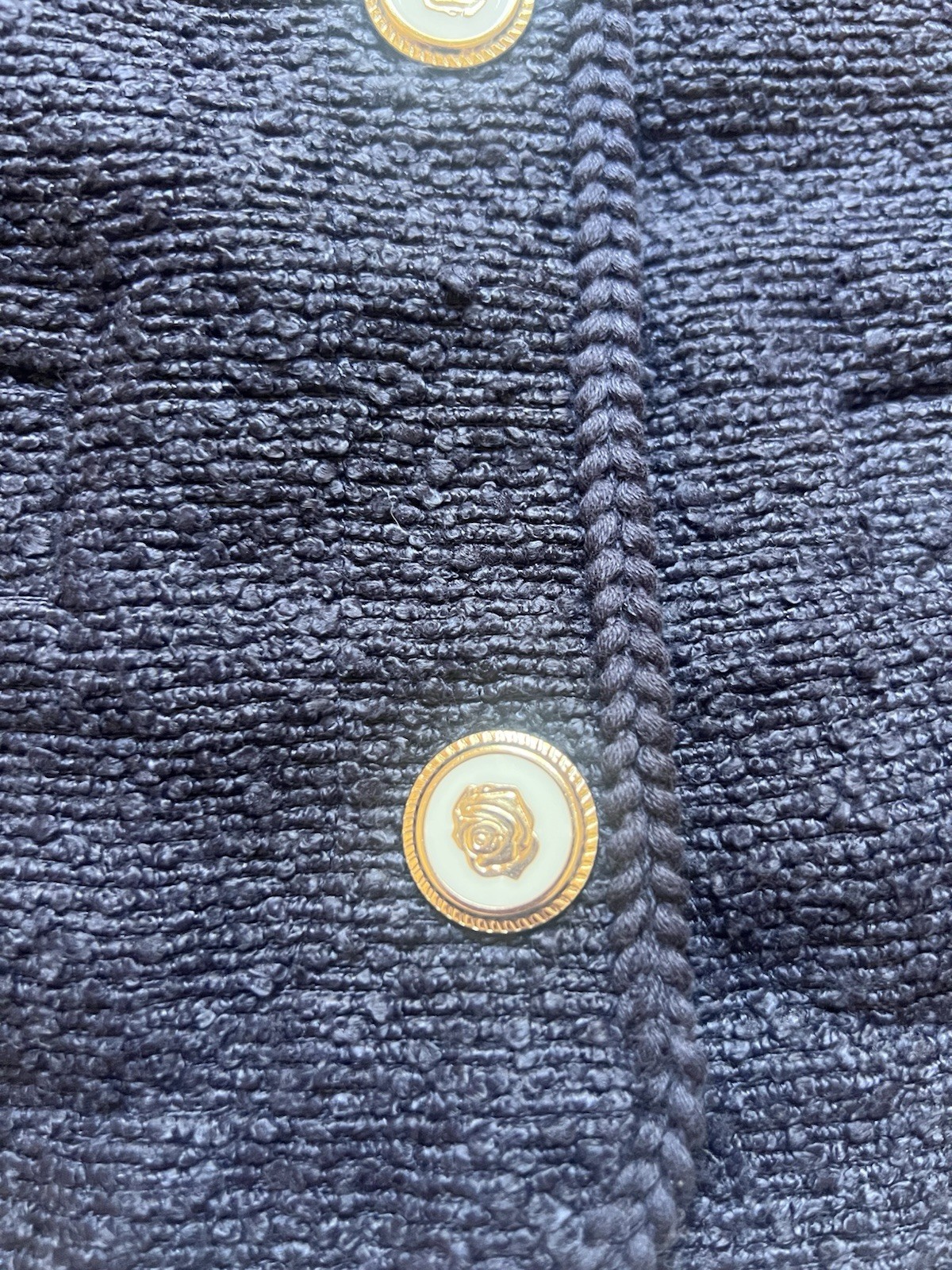 Free Assembly Women’s Blue Button-Front Short Jacket w/ Pockets XS NWT