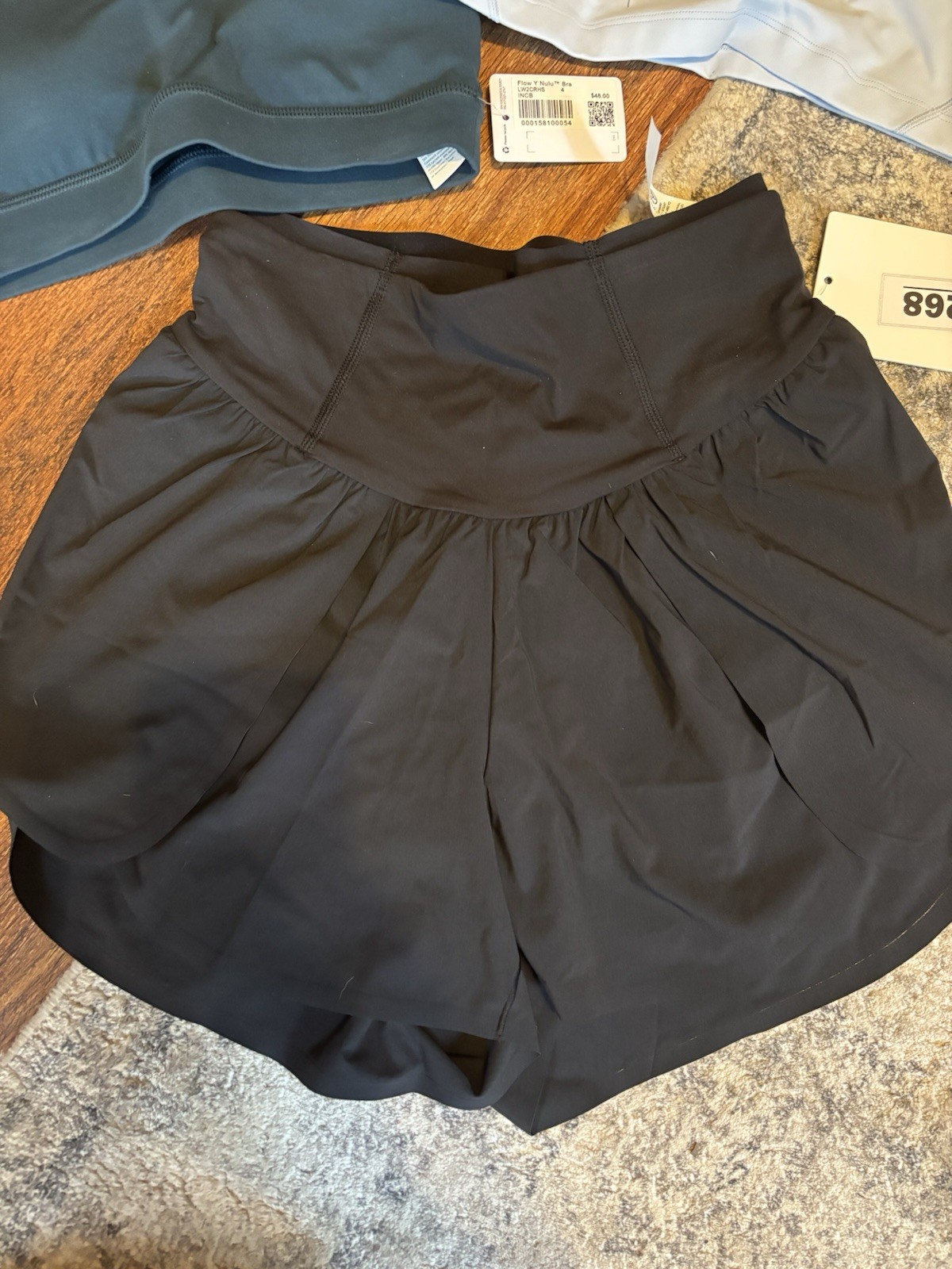 Lululemon Size 4 Lot Of 3 Items; HR Shorts, Flow Y Bra And Align Tank NWT