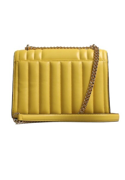 NEW Michael Kors WHITNEY Yellow Chain Crossbody Bag Golden Rod Quilted