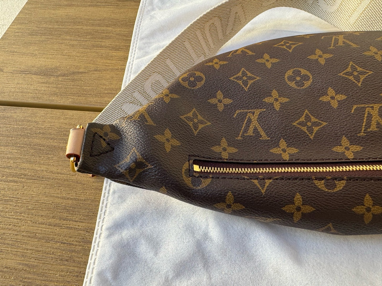 Louis Vuitton High Rise Brown Monogram Canvas Bumbag Waist Shoulder Bag