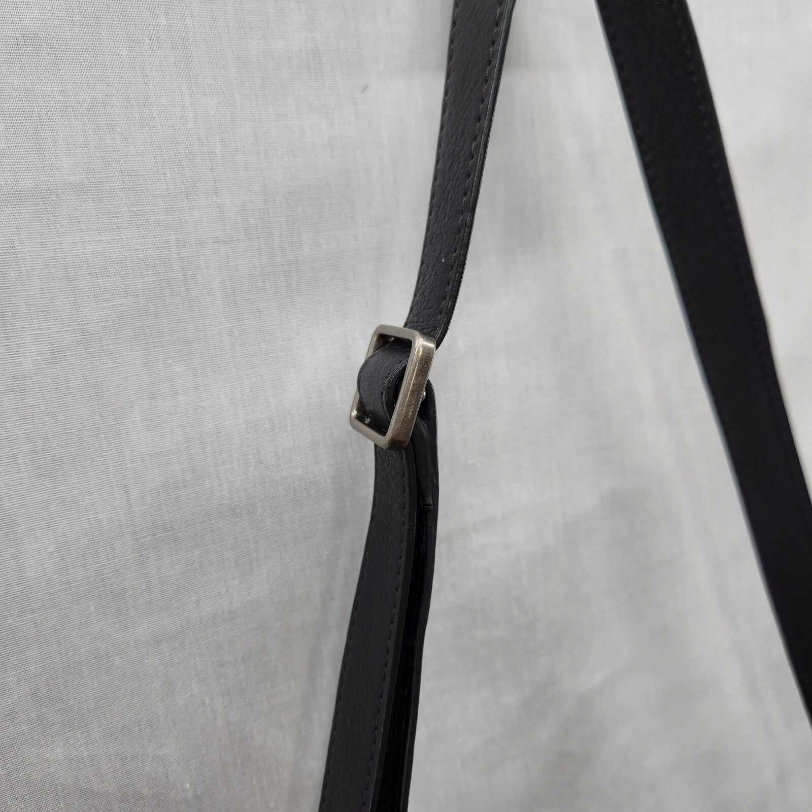 Fossil Purse Riley Genuine Leather Black Push Lock Cross Body Shoulder Bag