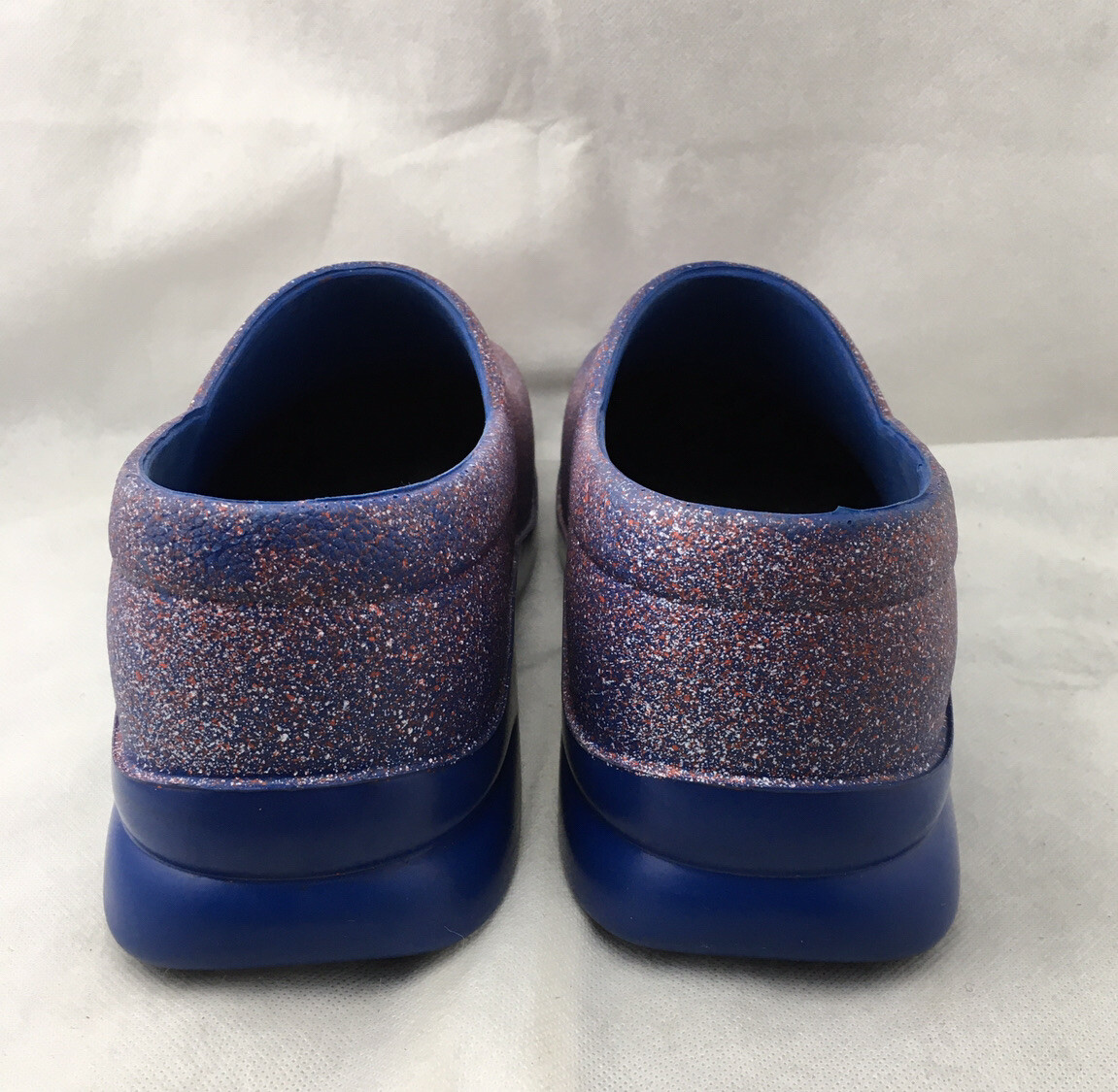 Klogs Womens Size 13 M Paint Splash Clogs Comfort Red Blue White Slip Resistant