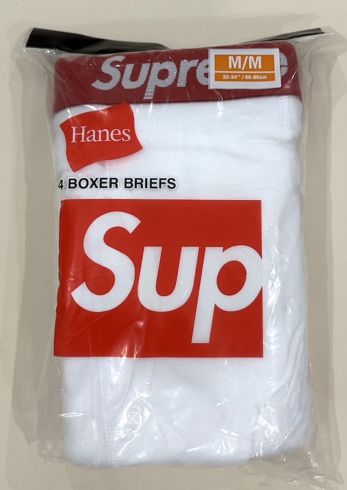 Supreme x Hanes Boxer Briefs (4 pack) White M Medium