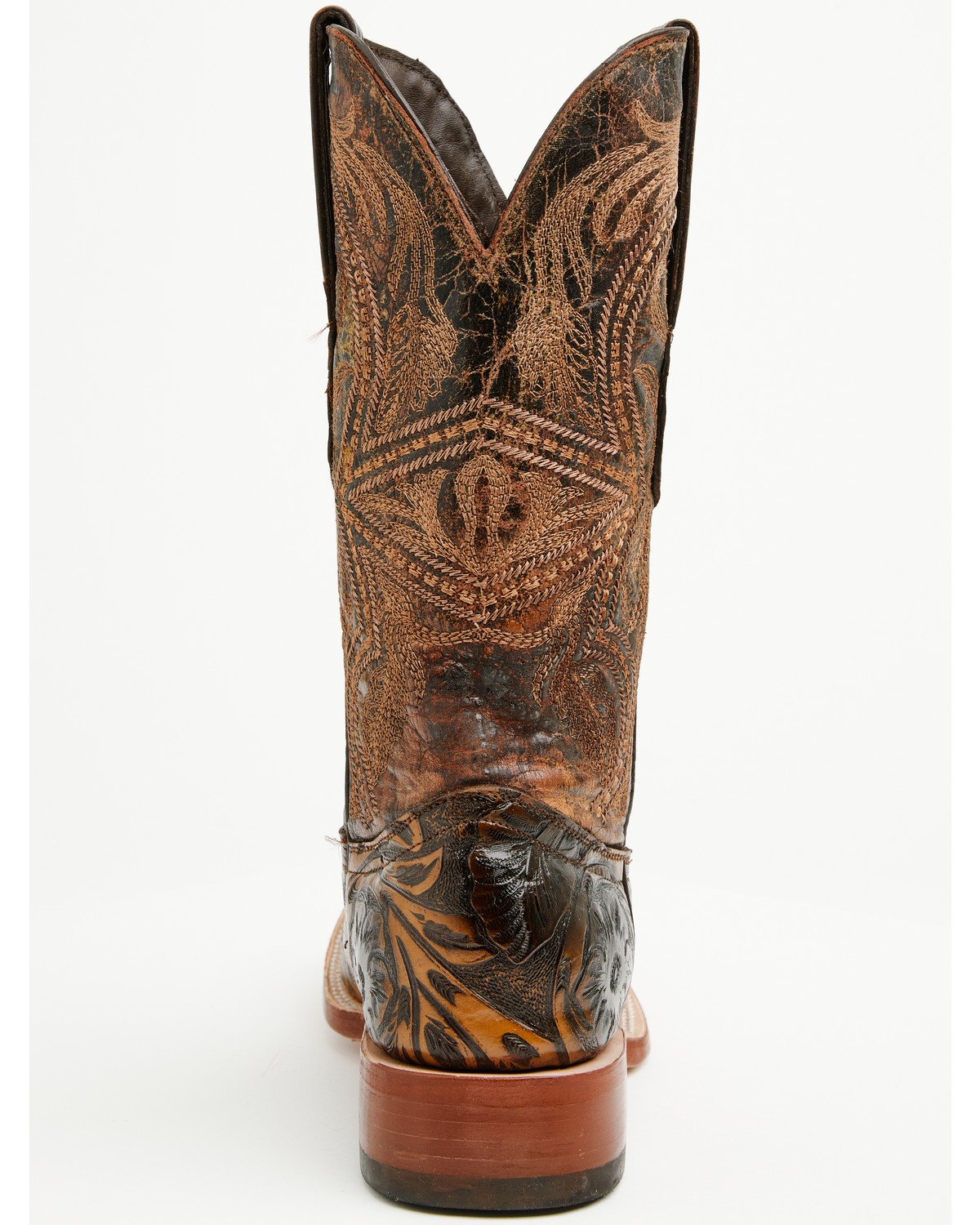 Tanner Mark Men’s Hand Tooled Western Boot – Broad Square Toe – TM205566