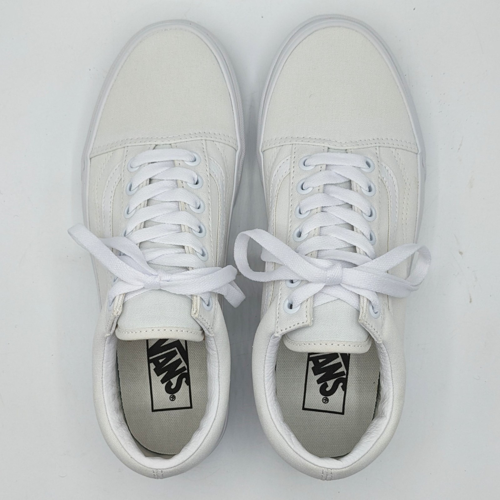 VANS “Old Skool Unisex Side Stripe Lace-Up” Sneaker (True White) Youth & Women’s