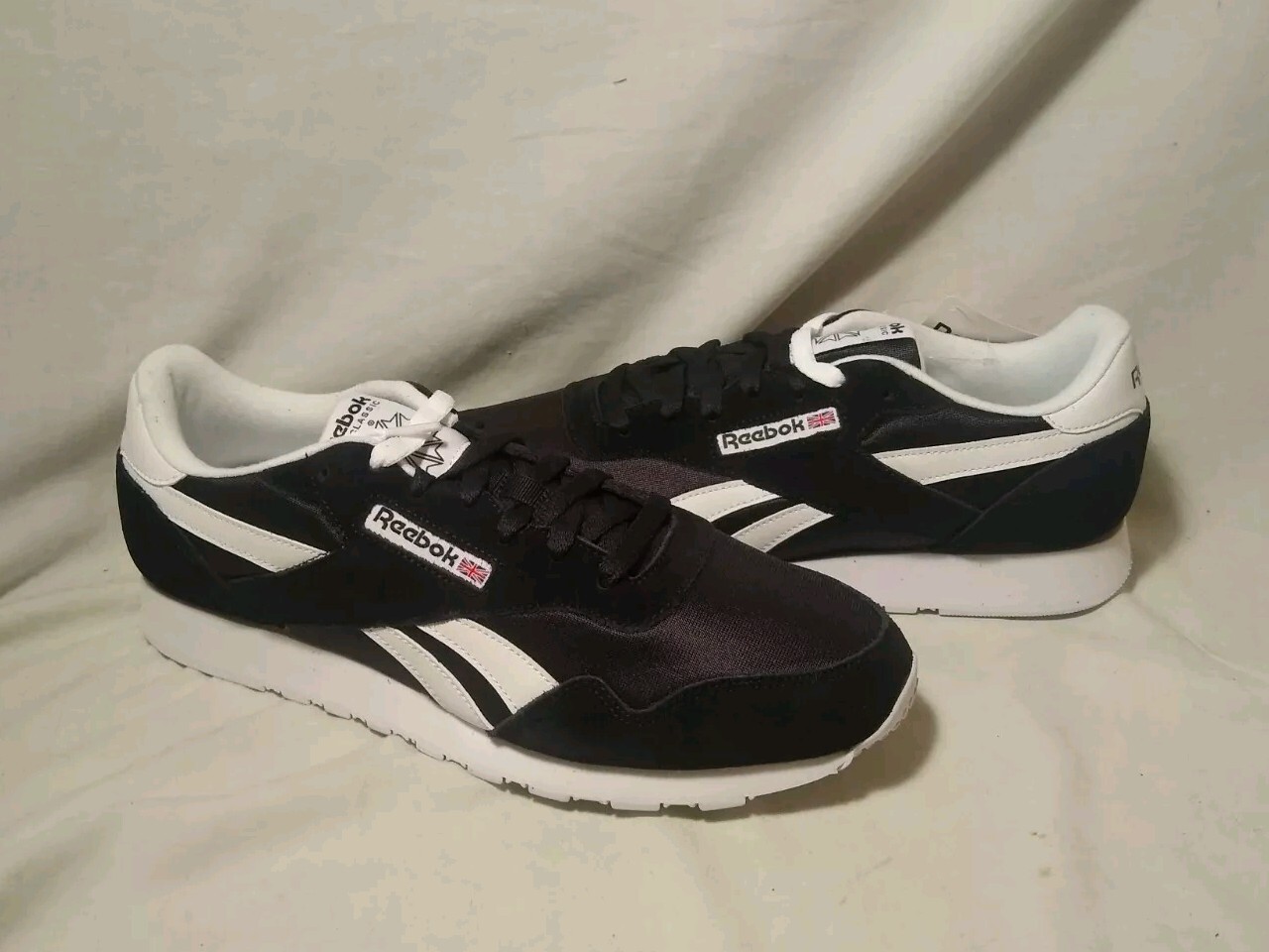 M-11 Reebok Royal Nylon Classic OG Black White Ying Yang New w/o Box BD1553 2019
