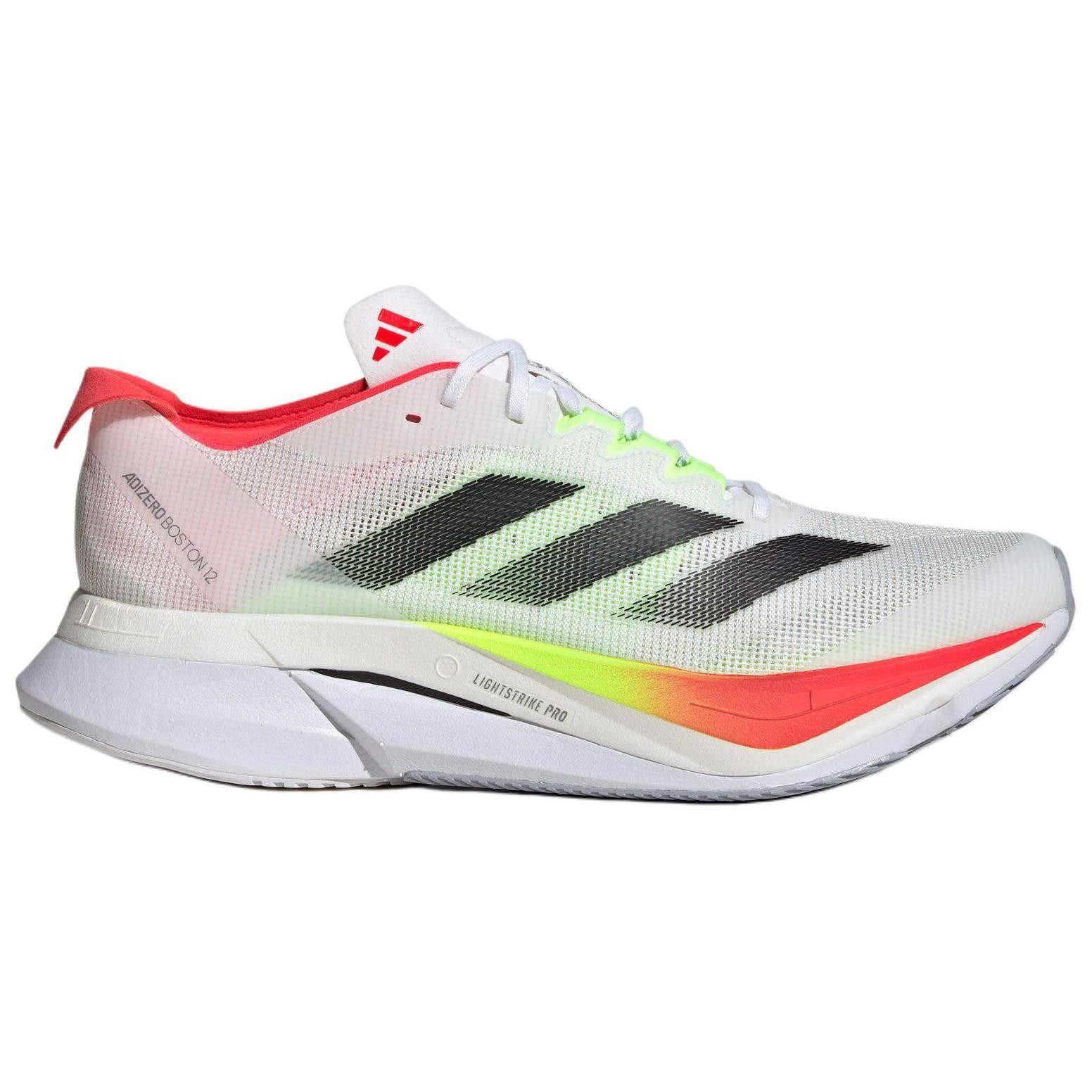 Adidas Adizero Boston 12 Cloud White Core Black Lucid Red – JQ2552 Size