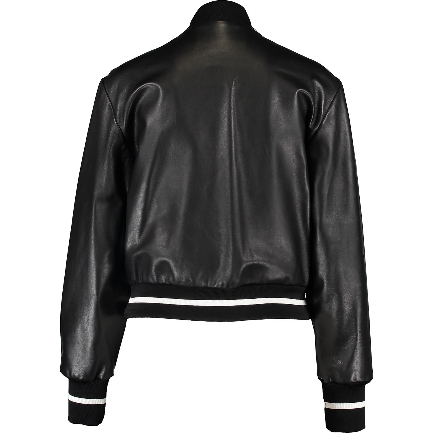 EMANUEL UNGARO Leather Varsity Jacket, UK 6 / IT 38 Made in Italy; RRP £3600