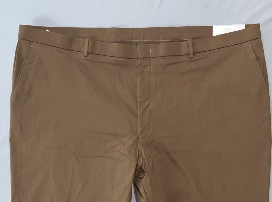 Tommy Hilfiger THFlex ‘Tate’ Flat Front Chino Pants. Brown, Men’s 48X32. NWT $95