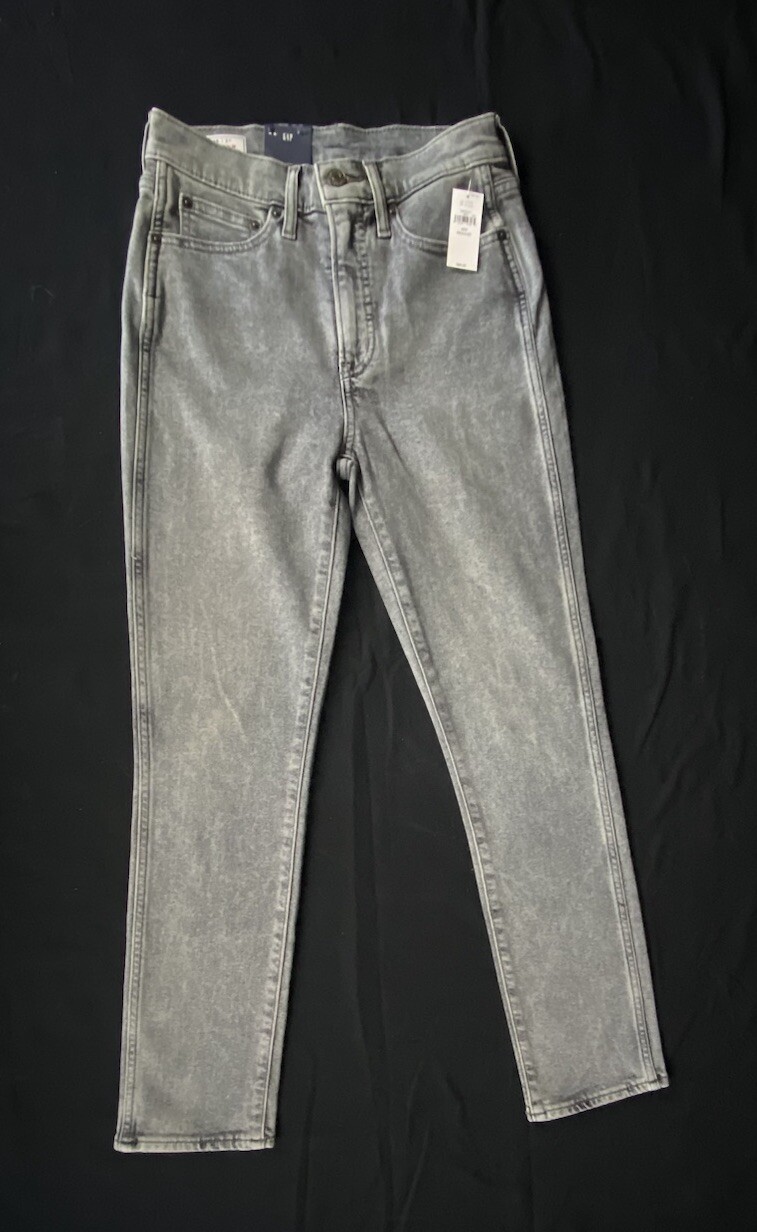 GAP Vintage Slim High Rise NEW Gray Jeans, $89.95 MSRP, Women’s Size 26/2 Reg.