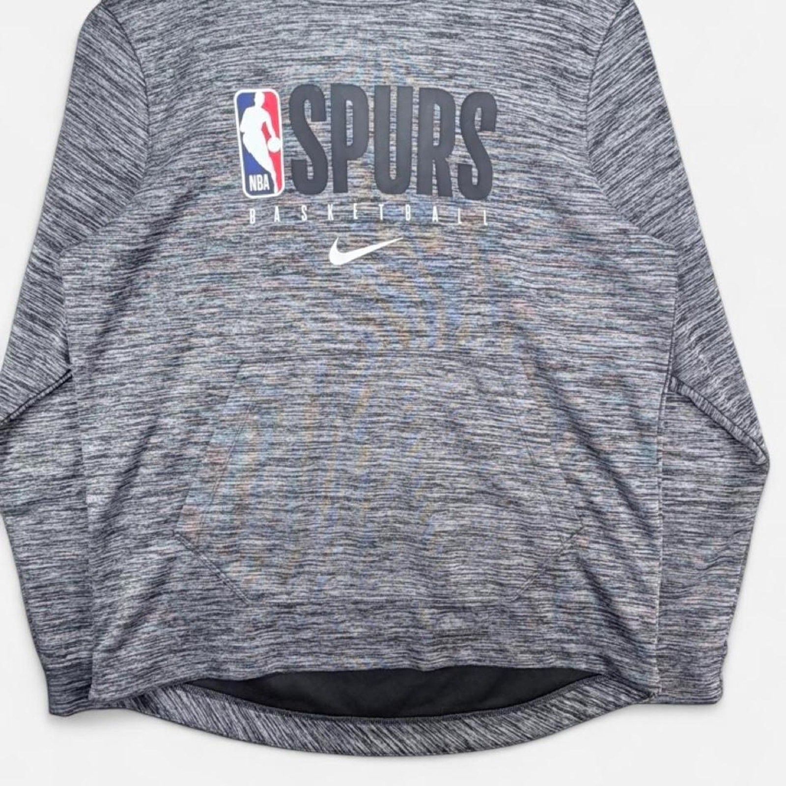 Nike San Antonio Spurs Mens Large Spotlight Hoodie Gray Dri-Fit NBA Player NWOT