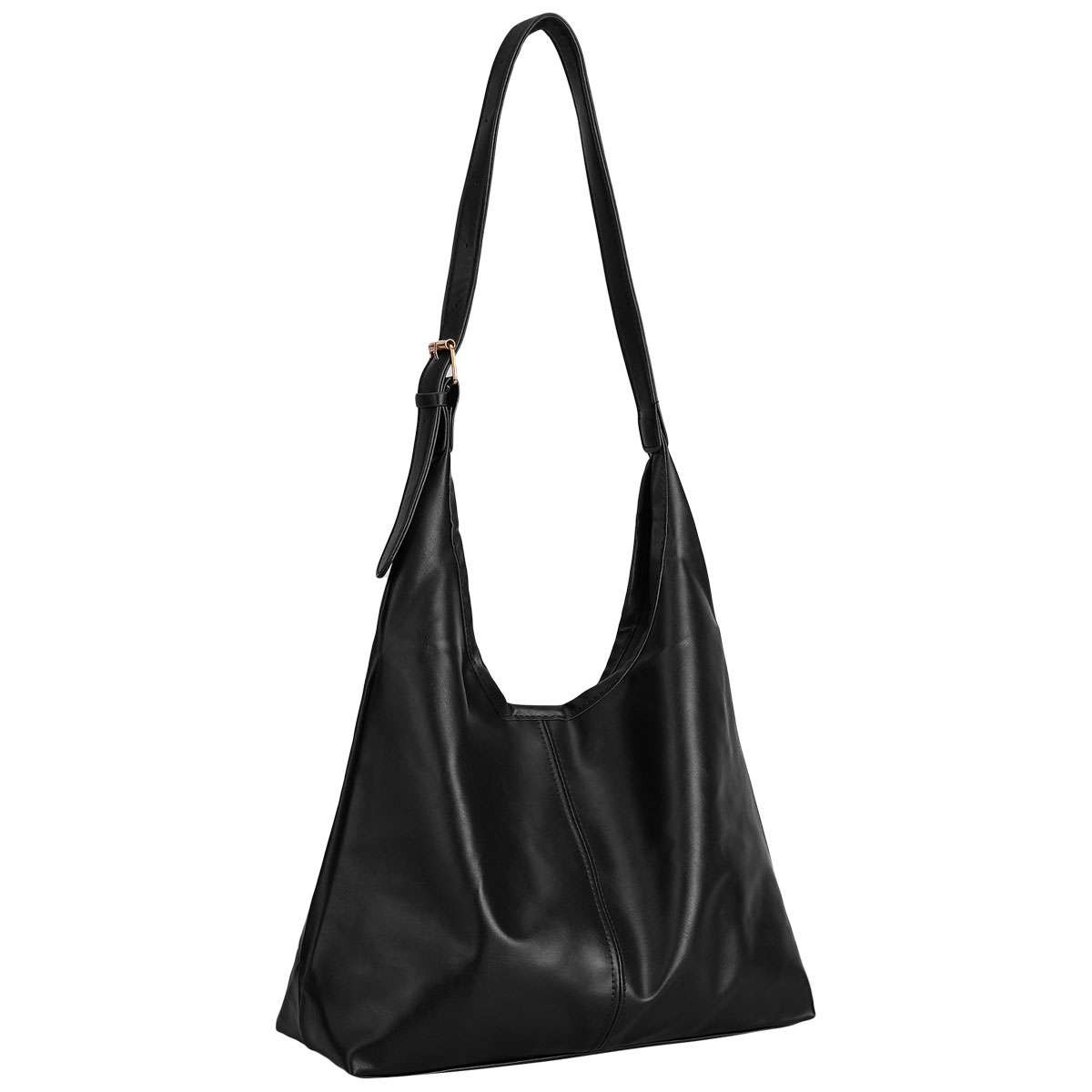 Soft PU Slouchy Bag Adjustable Strap Large Daily Shoulder Purse For Women