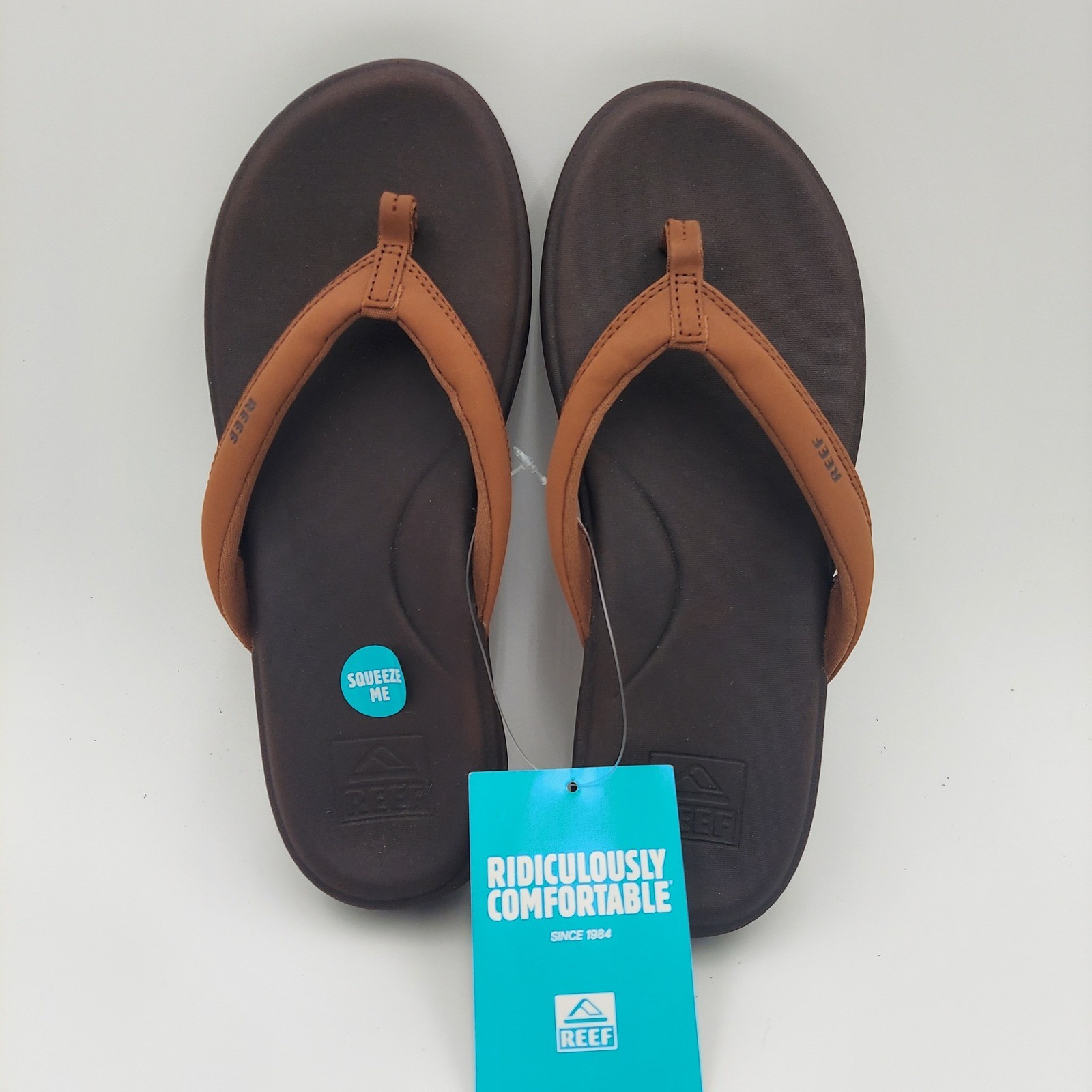 Reef Cushion Cloud Flip Flops Womens Size 11 Espresso Brown New CJ3634-110-M