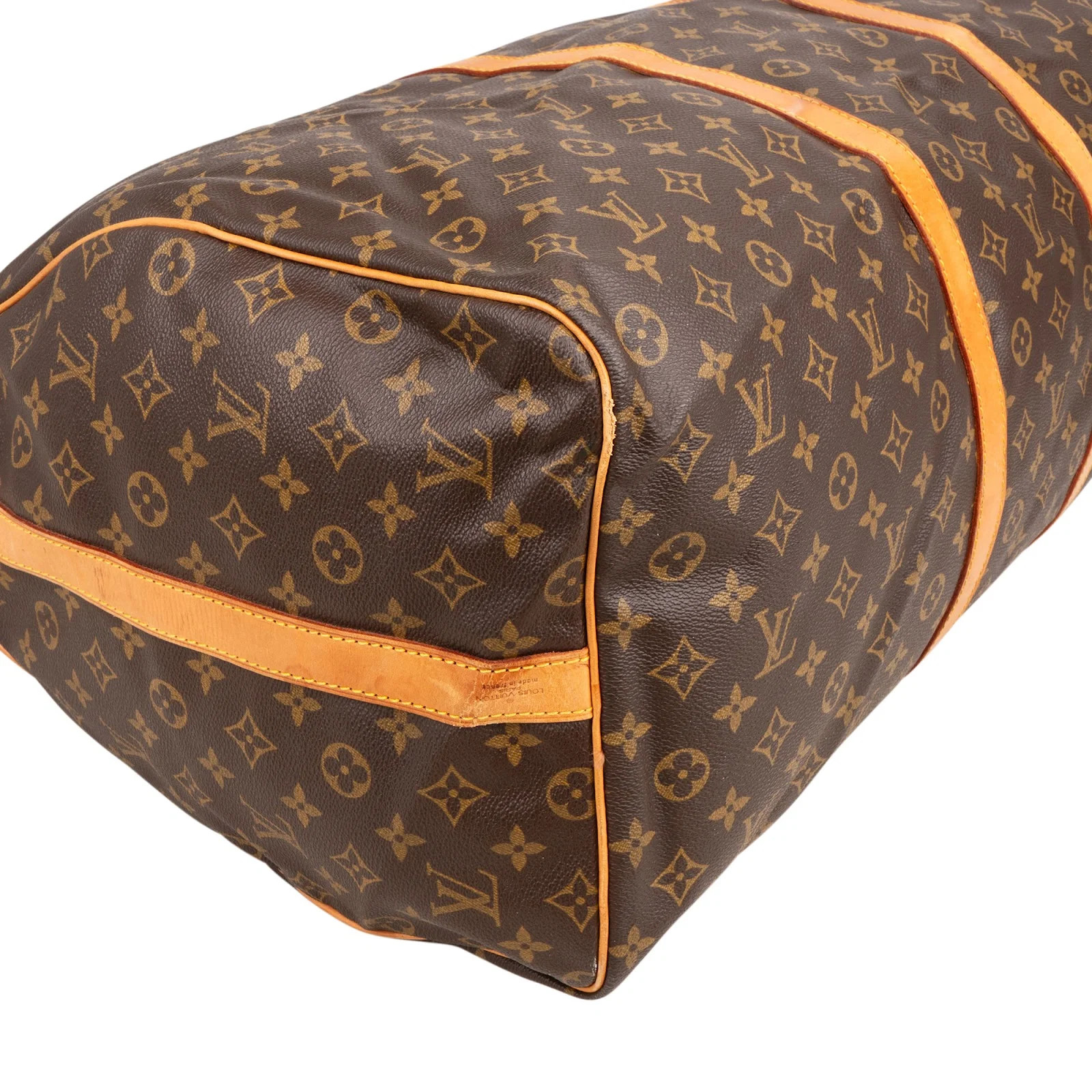 Louis Vuitton Monogram Keepall 60 Bandoulière Travel Bag Pouch