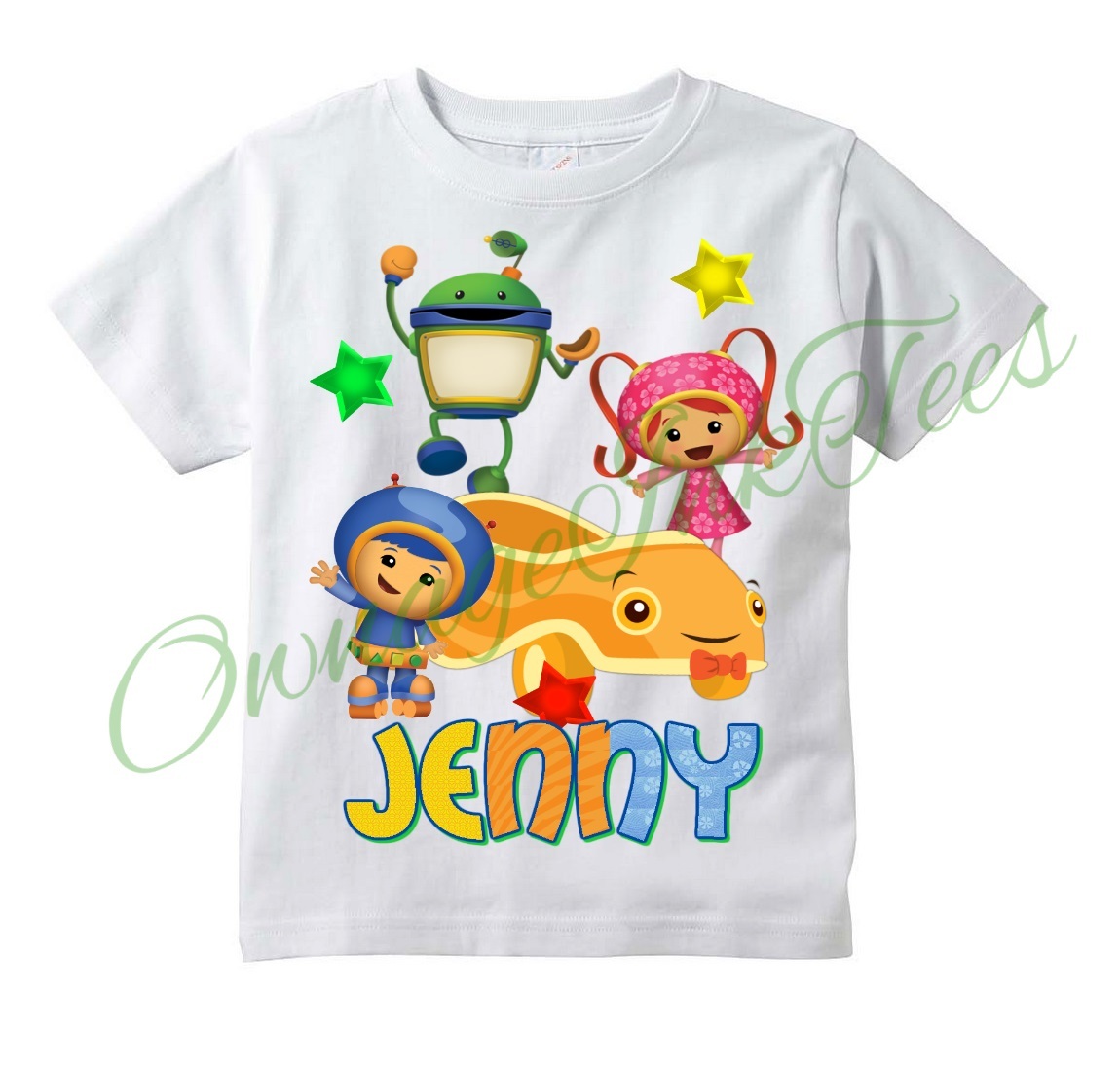 Team Umizoomi Car Custom t-shirt Personalize, ADD NAME, All sizes available