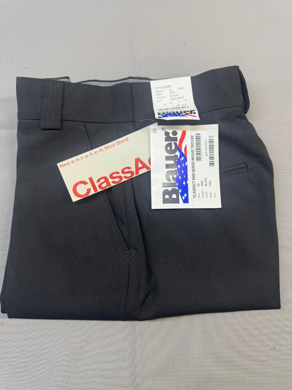 Blauer Men’s Classact 8560 Serge Weave 4-Pocket Wool Pant