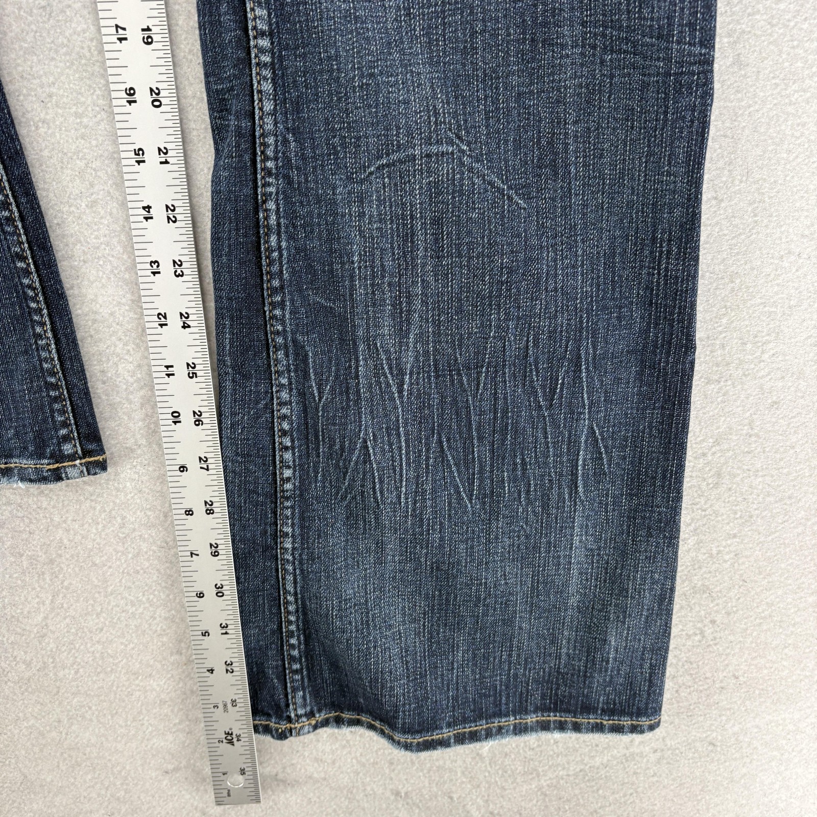 Silver Jeans Suki Flap Bootcut Jeans Womens 34×34 Blue Medium Wash Distressed