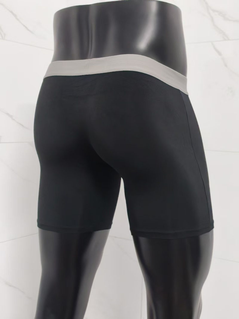 Mens Large Spacious Pouch Long Boxer Trunks Underwear Comfort Soft Shorts Pants