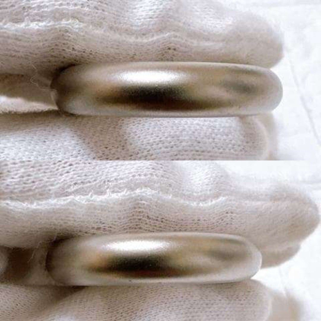 HERMES Scarf Ring Silver Matte Box Included Dimensions 5.5cm x 3.6cm x 0.8cm