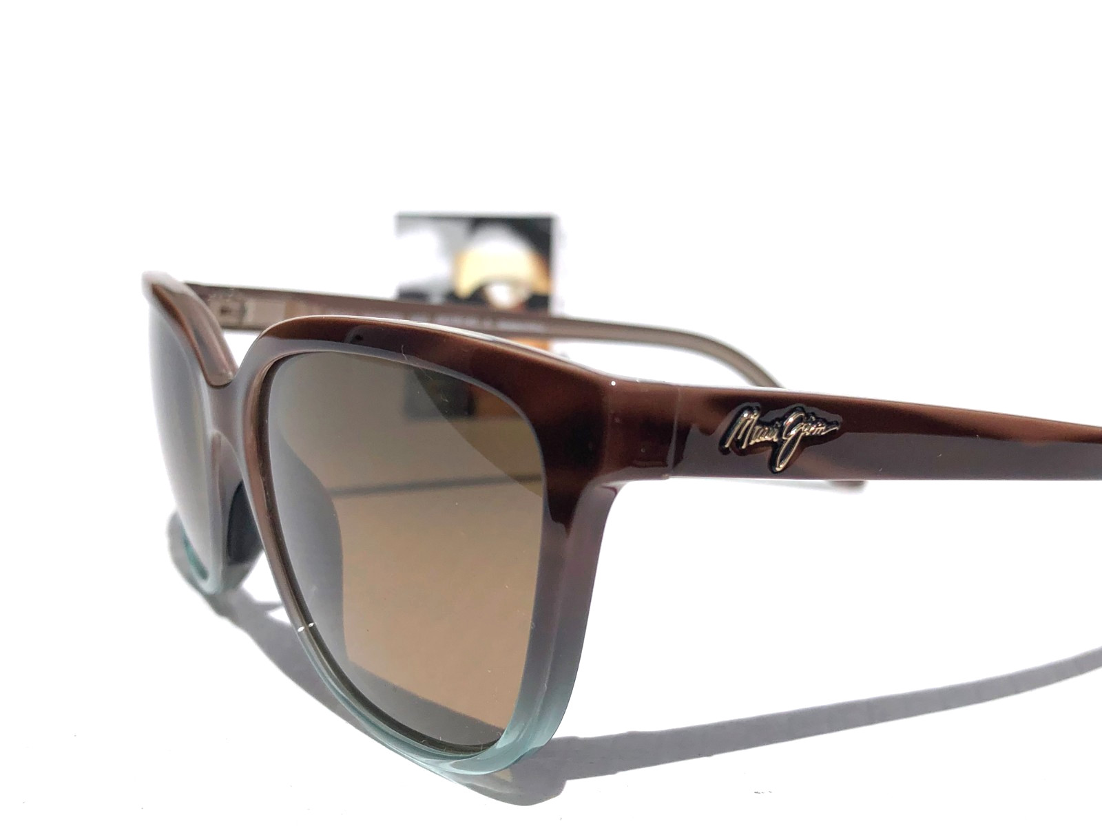 NEW Maui Jim HONI Sandstone & Blue POLARIZED HCL Bronze GLASS Sunglass HS758-22B