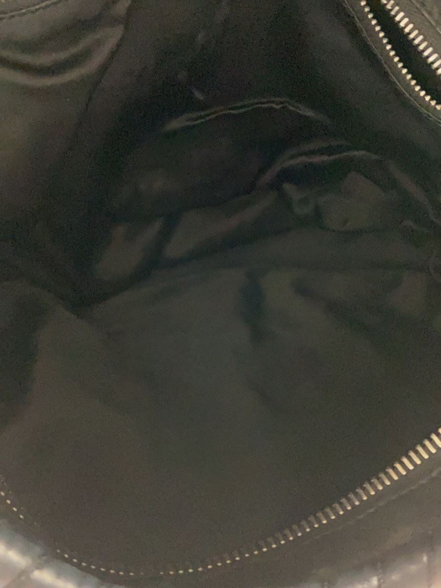 CELINE Shoulder Bag Leather Blk Plain CE00 23 Used