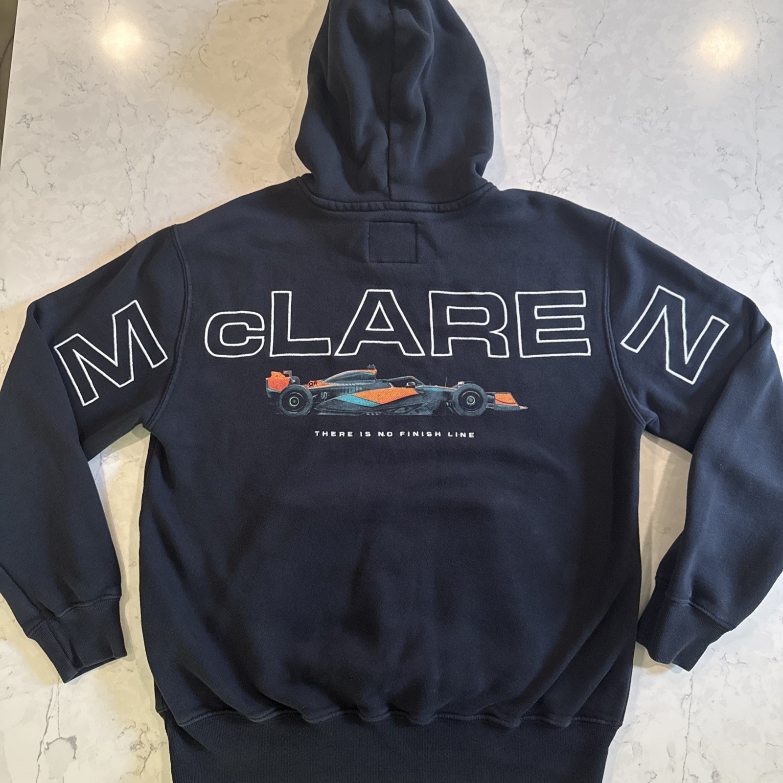 Hollister McLaren Formula 1 Team Hoodie Sweatshirt Men’s Small Black Regular Fit