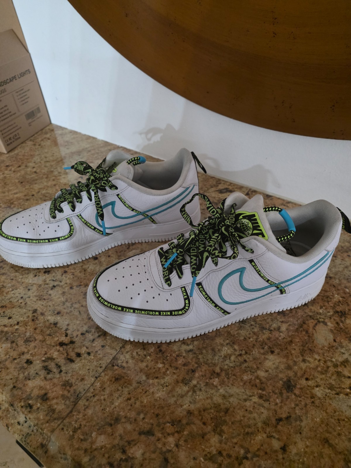Nike Air Force 1 Premium Worldwide Blue Fury CK7213-100 USED BUT AMAZING SIZE 10