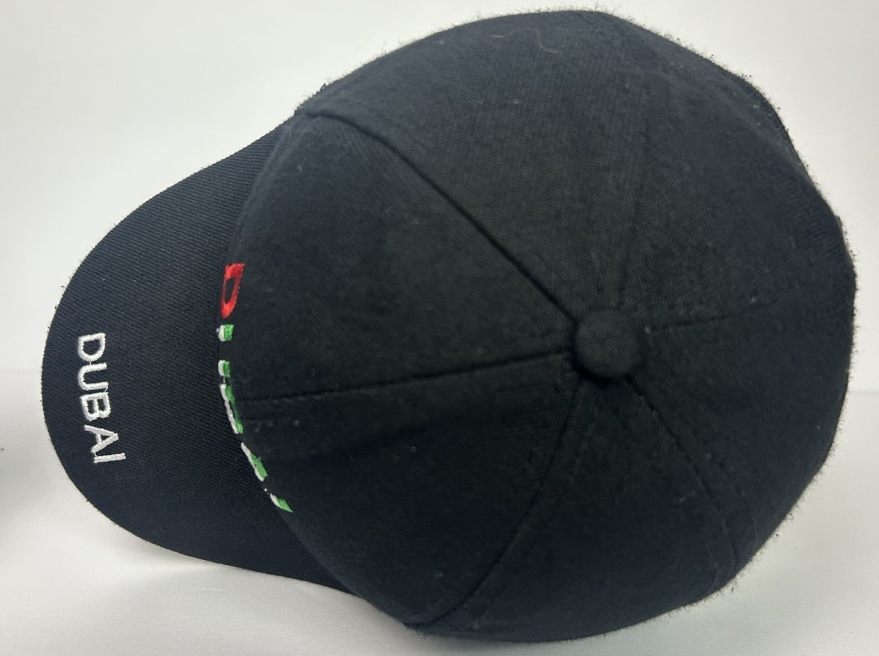 Dubai UAE Adjustable Hat Black Baseball Cap United Arab Emirates Travel OSFM