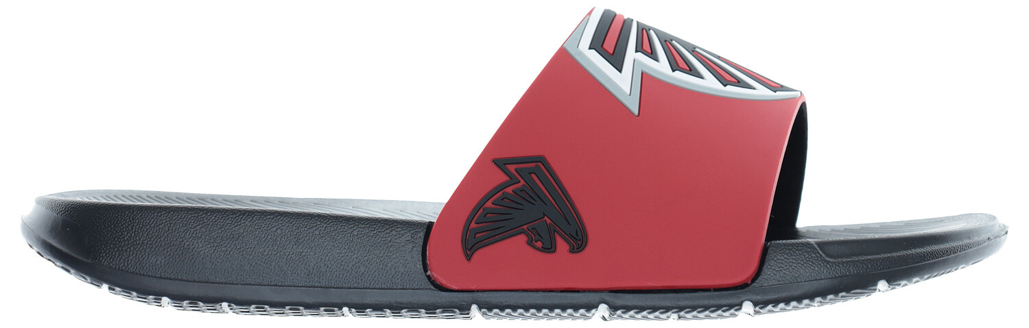 FOCO NFL Men’s Atlanta Falcons Cropped Big Logo Raised Slides