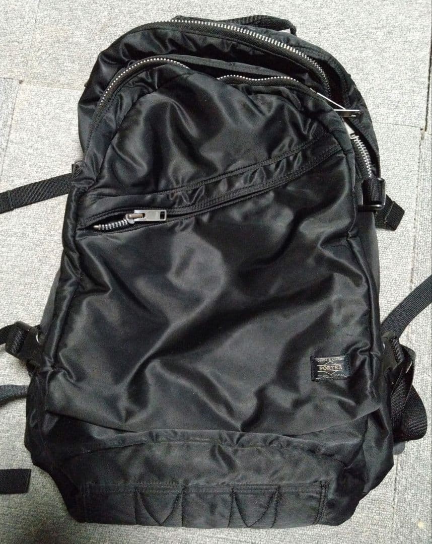 Porter Tanker Nylon Backpack Daypack Black 19.7 x 14.6 x 9.1in From Japan