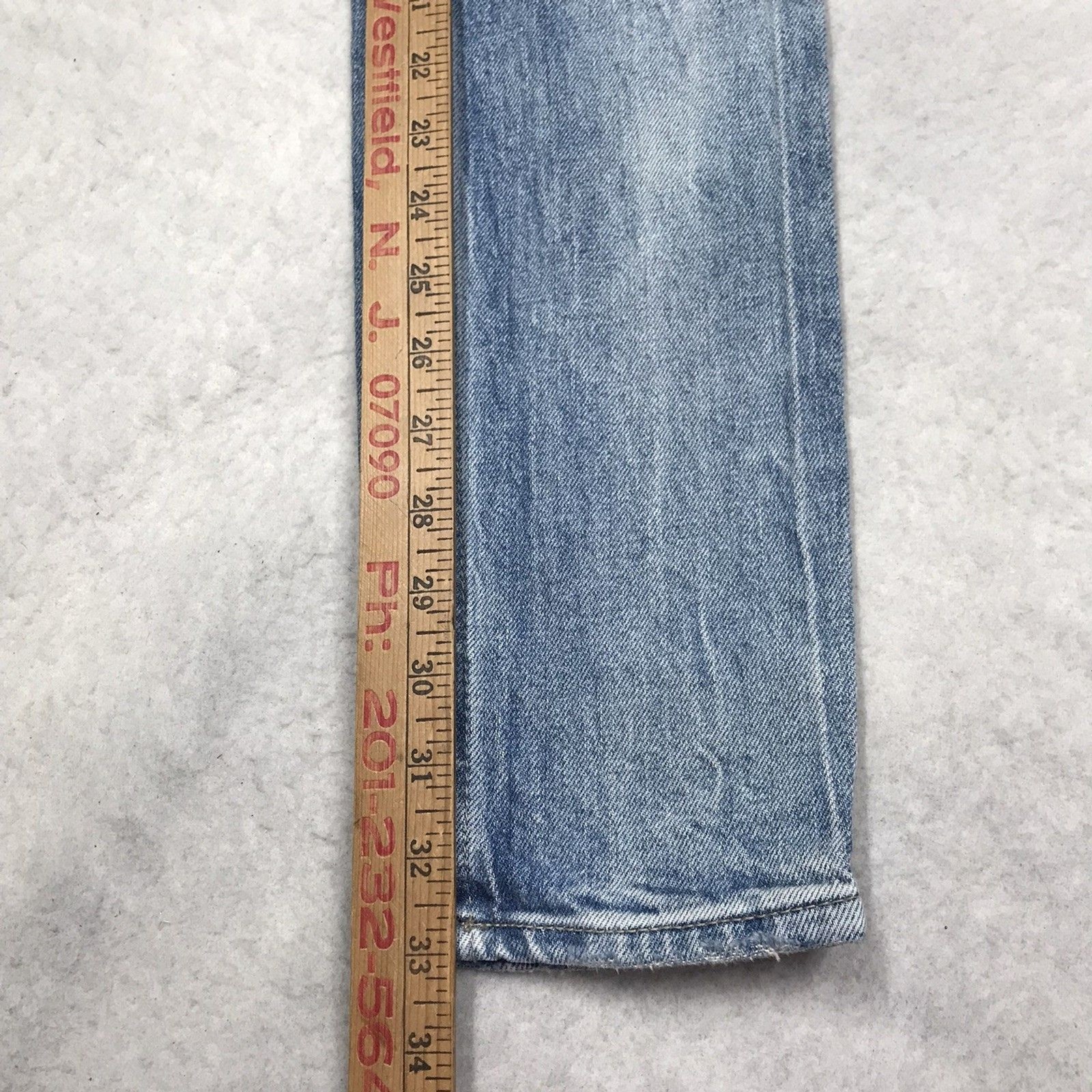 KSUBI Van Winkle Hi Fi Jean Men 30×33 Skinny Distressed Button Fly Goth Skate