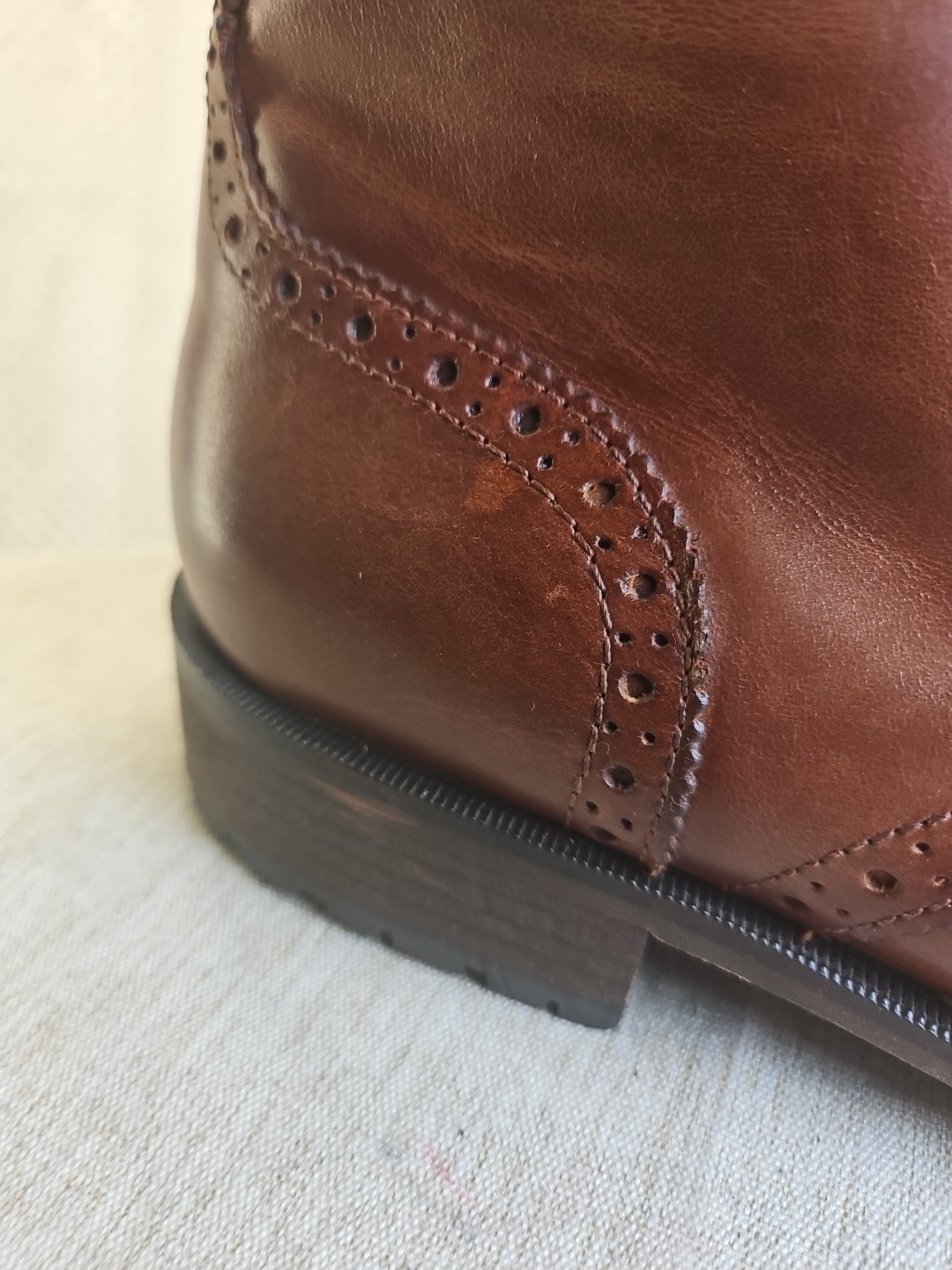 Blake Mckay Bryon Wingtip Chukka Boots With Side Zipper And Front Lace up Sz 12