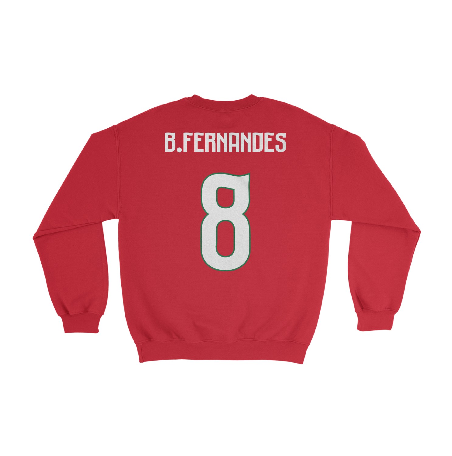 Portugal Tribute 8 B.Fernandes-Inspired 2-Sided Unisex Crewneck Sweatshirt