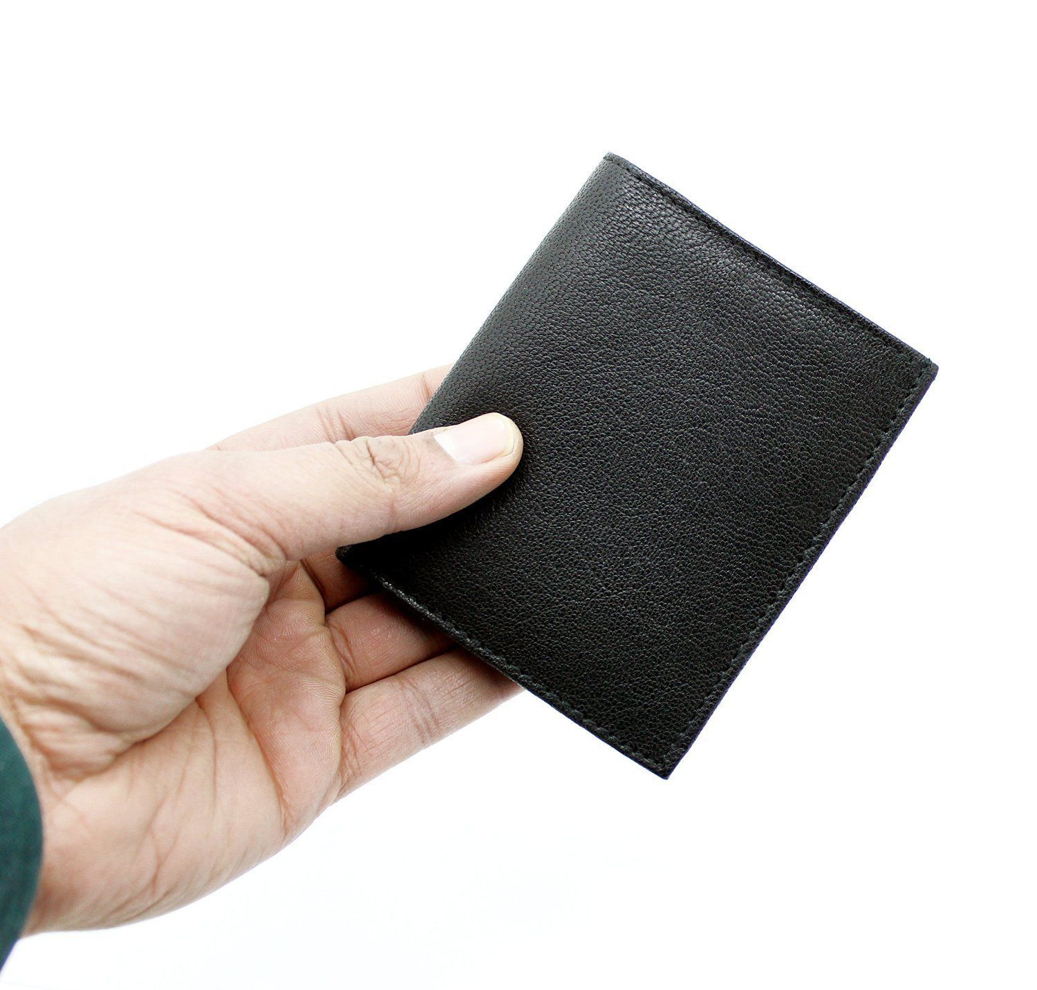 Genuine Leather Ultra Slim 8 Cards and Cash Holder Wallet Bifold Slim Design 122
