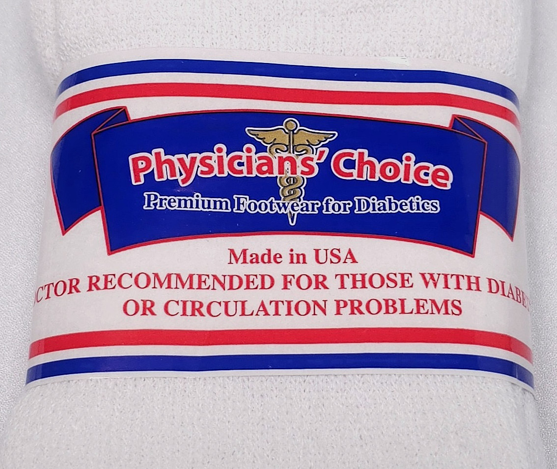 9 NEW Pairs Physicians’ Choice Socks Size 10-13 Diabetics Loose Fit Top Diabetes