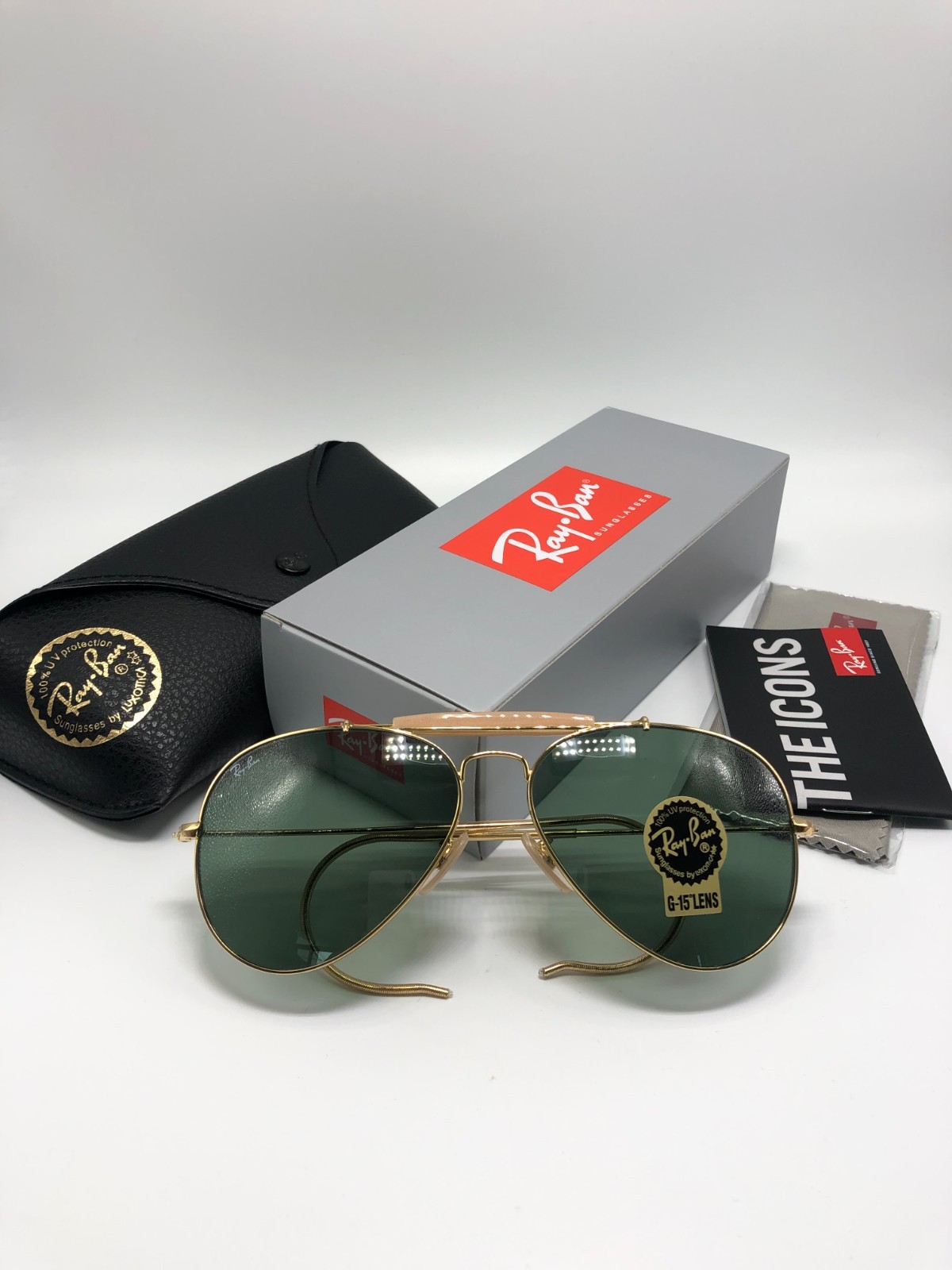 Ray-Ban RB3030 Outdoorsman® L0216, Gold Frame 58•14 160