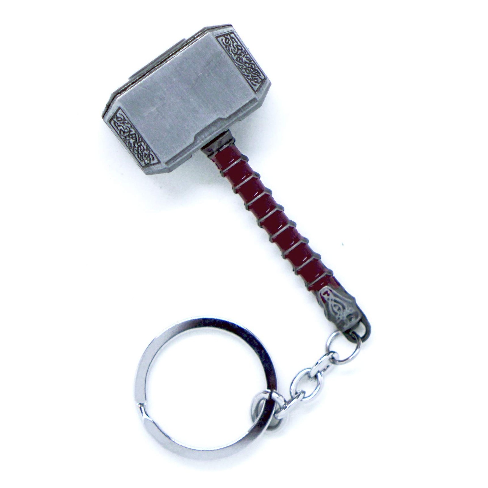 365Home 2-Pack Hammer Keychain and Axe Keychain, Cool Gifts for Small, Silver