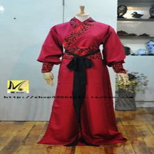 Chinese Robe Ancient Men Traditional Vintage Ethnic Stage Cosplay Dance Costume