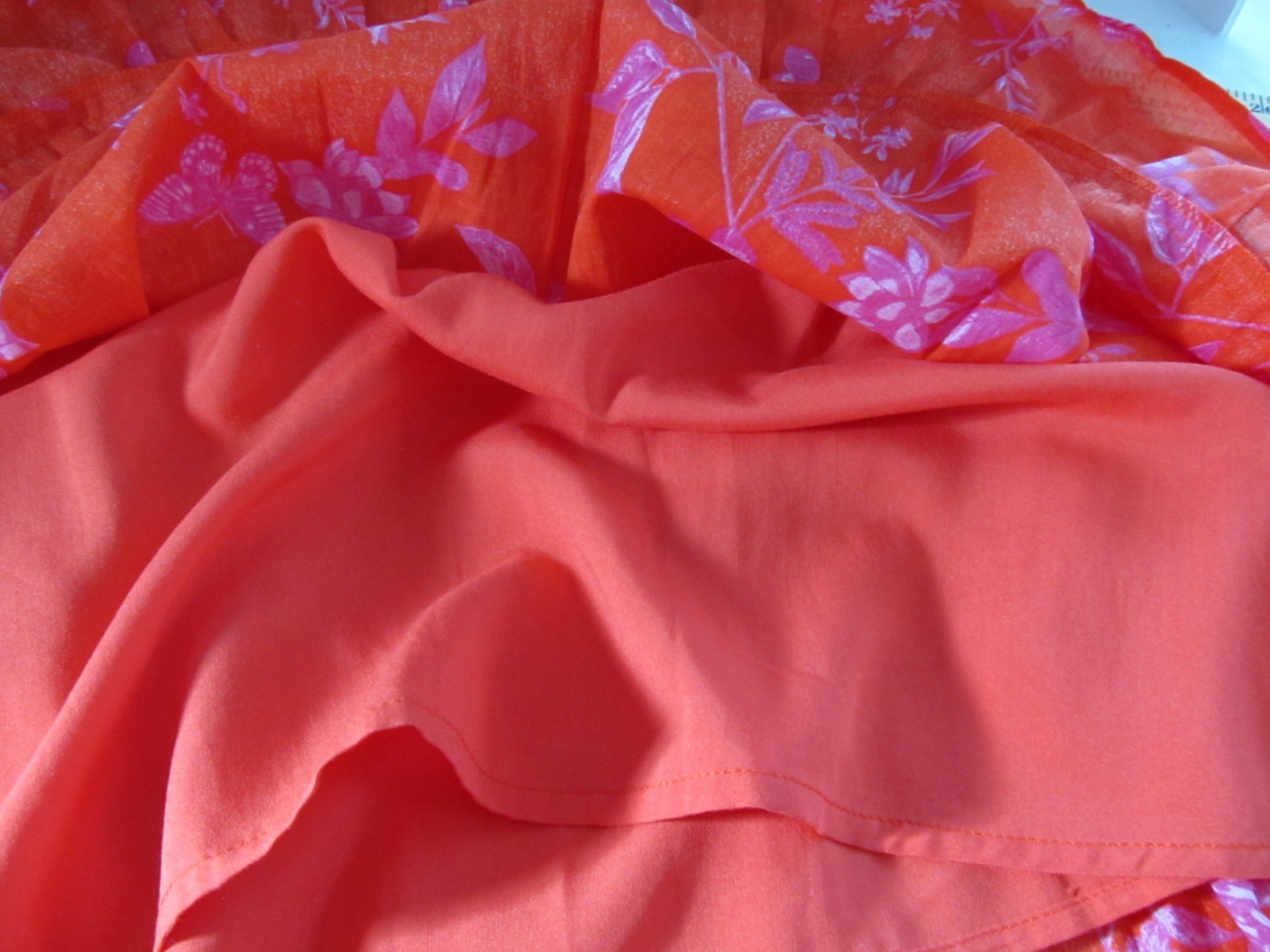 Sugarlips Avalon Puff Sleeve Dress Size Large Red/Fushia Cottage Core