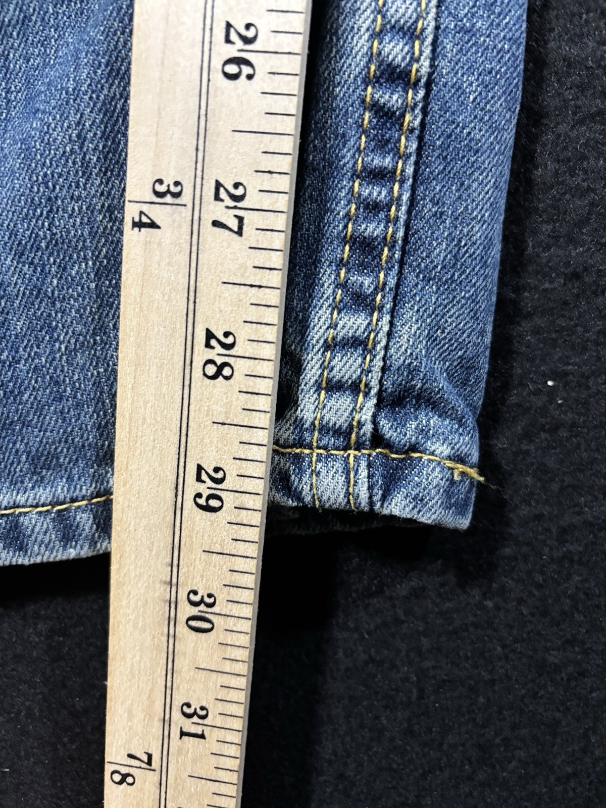 Levis 505 Straight Fit Jeans Mens 30×30 Blue Denim Medium Wash