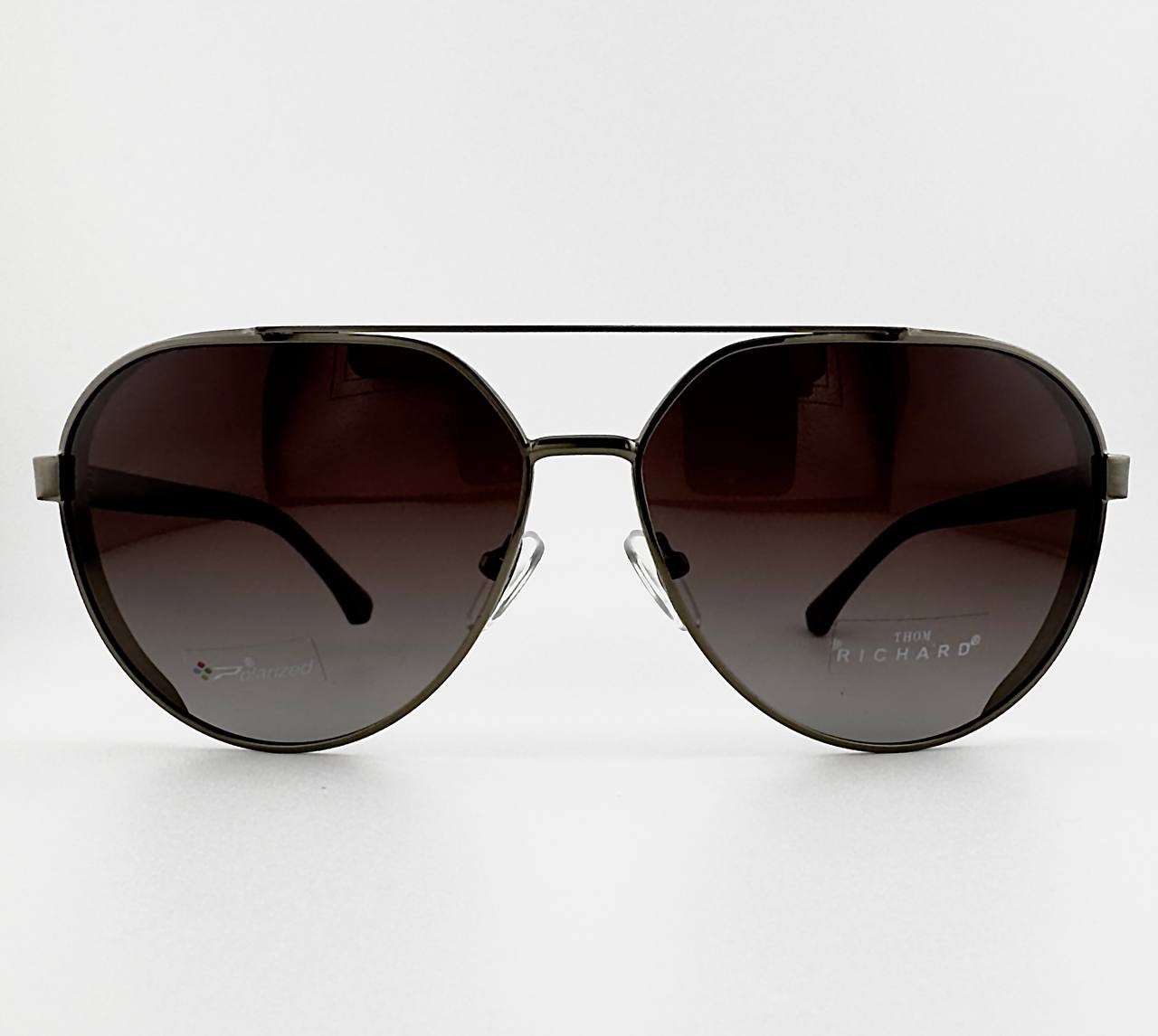 Thom Richard TR9049 Men’s Sunglasses Polarized Aviator Gunmetal Gradient G3 NEW