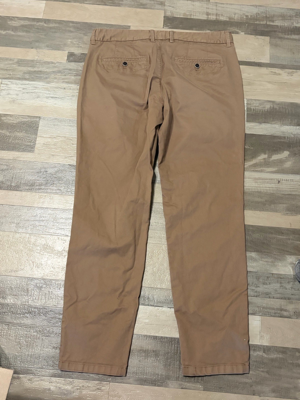 Perk Mens 34×30 Feel Good Chino Slim Stretch Smooth Oak Preppy Business Twill