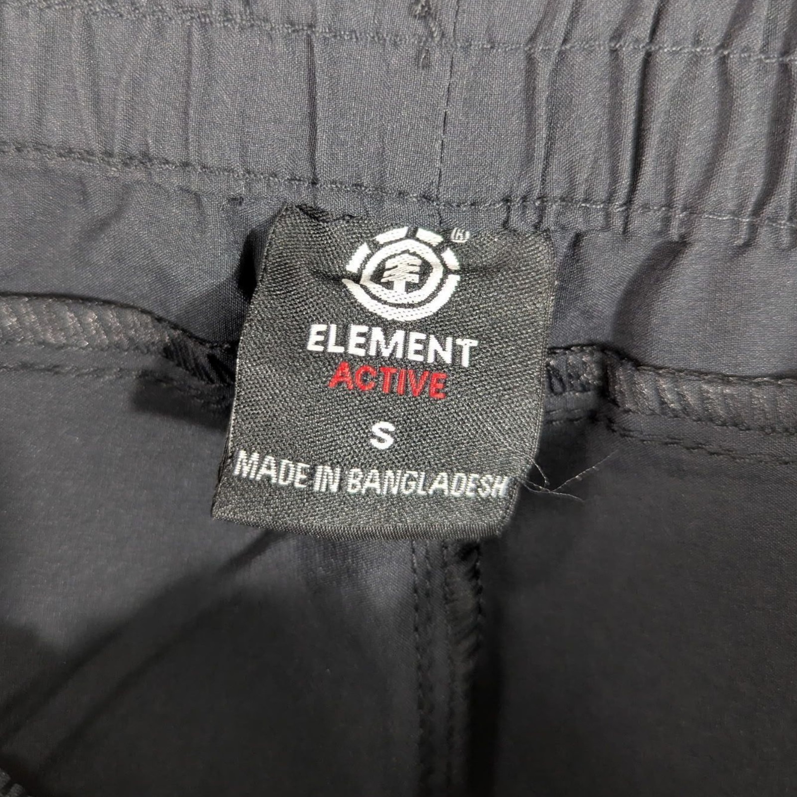 Element Skateboarding Joggers Y2k Pants Mens size Small Black Skater Zip Pockets