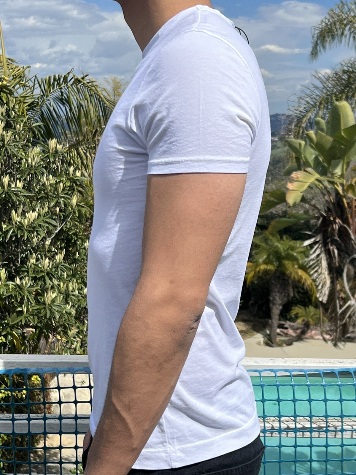 NWT Men Buck Mason 100% Pima COTTON Classic Straight Hem White T-Shirt Tee