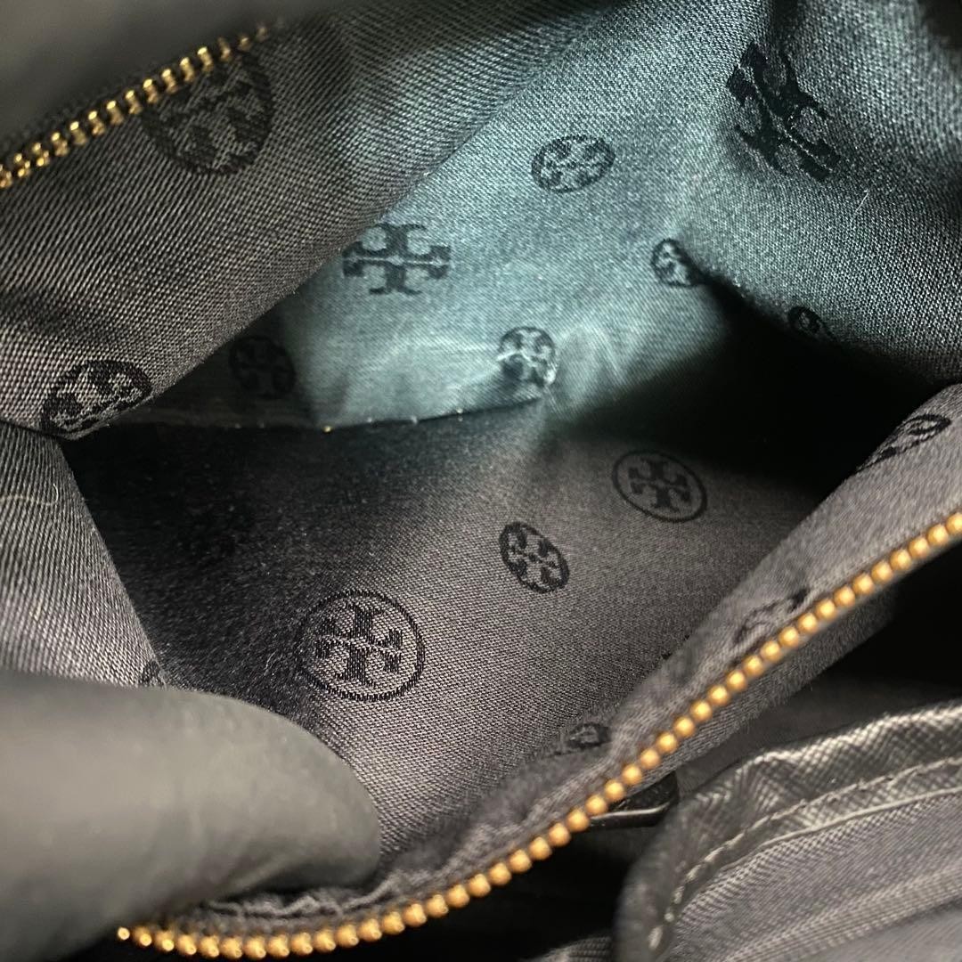 Tory Burch 2way Shoulder Large Capacity Stitch Robinson Leather Black