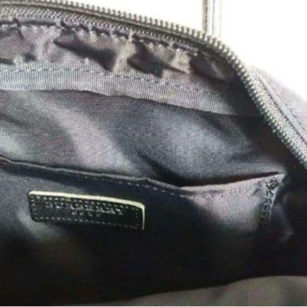 Burberry GOLF Mini Handbag Black Nova Check Women Double Handle 21.5cm