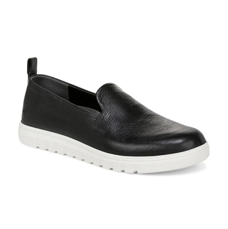 VIONIC Uptown Willa Slip On Sneaker, Black Leather