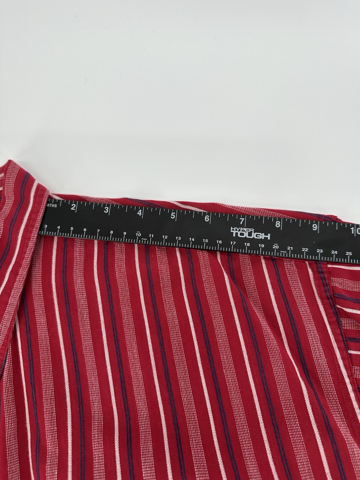 Chaps Ralph Lauren Easy Care Button Up Shirt Mens Size L Red Plaid