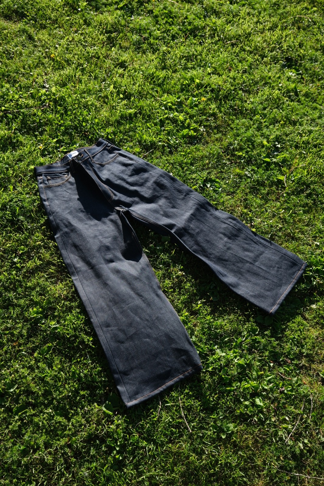 Heavy Raw Indigo Wide Leg Jeans – Handmade in Los Angeles – Multiple Sizes!